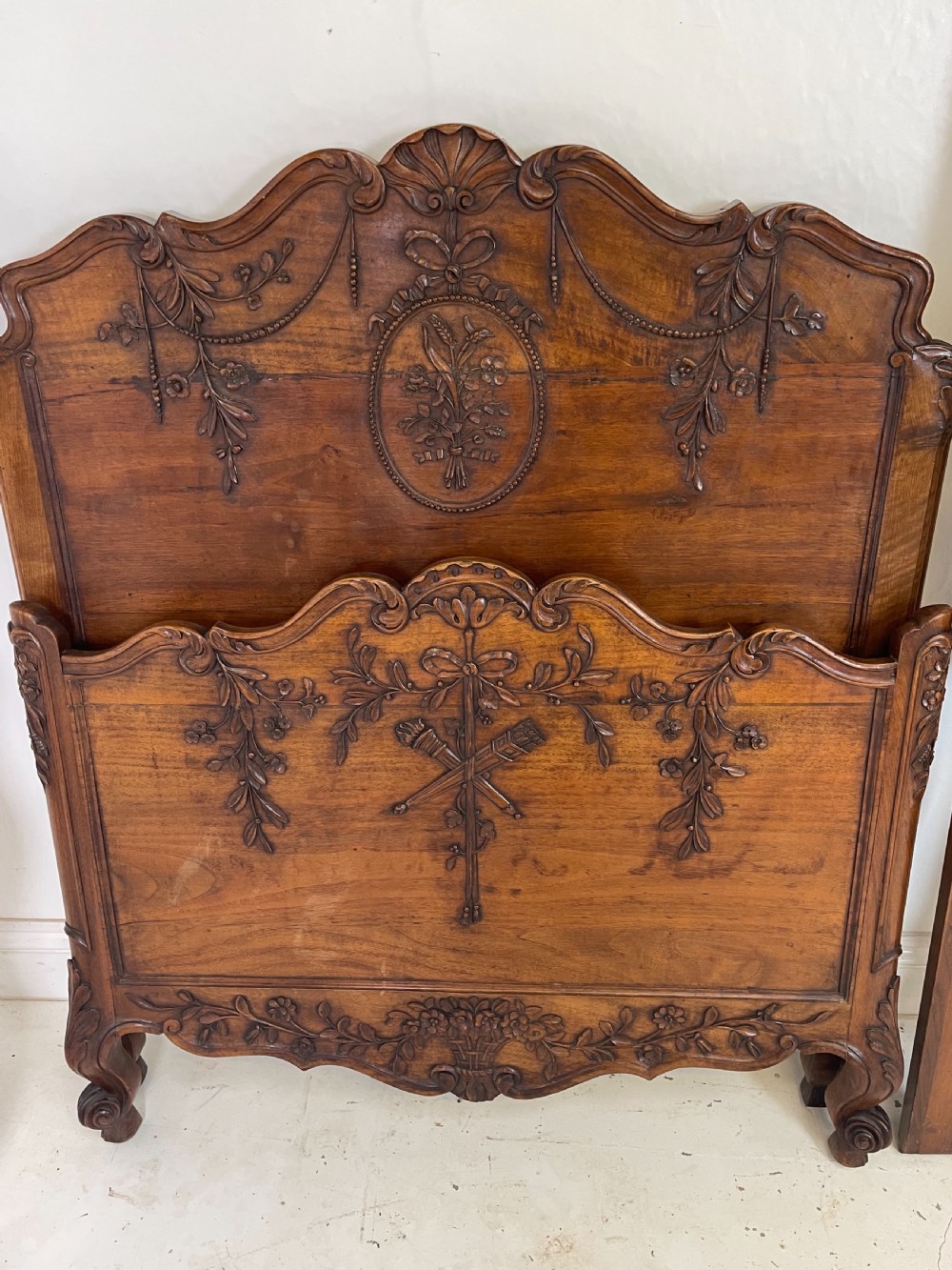 Pair Of French Walnut Beds  View VIII