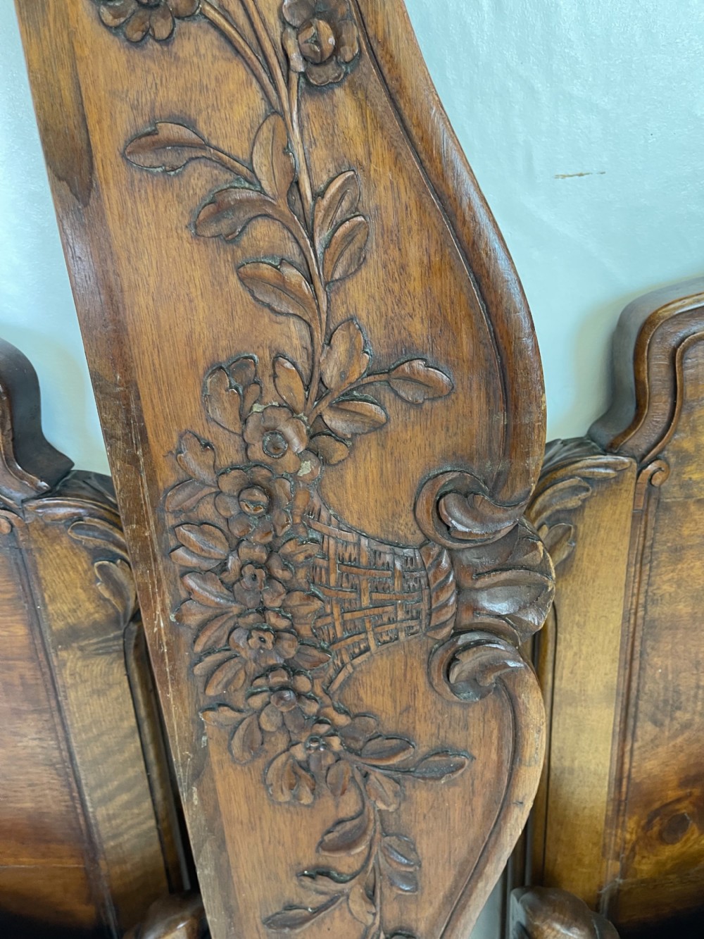 Pair Of French Walnut Beds  View IX