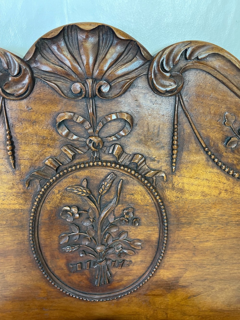 Pair Of French Walnut Beds  View XII