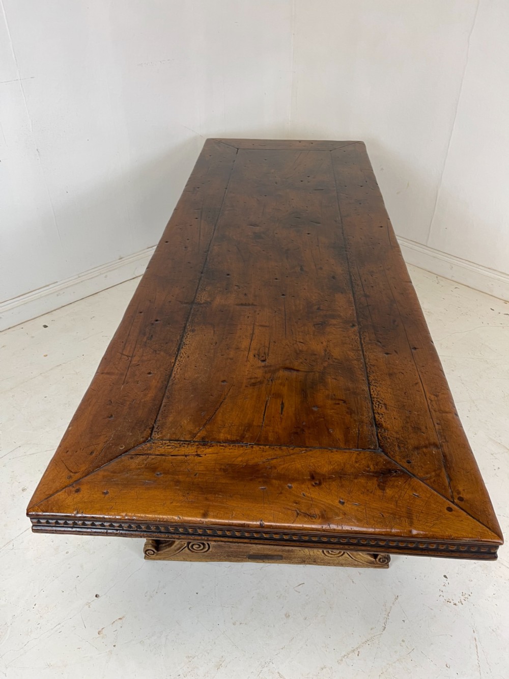 Walnut Refectory Dining Table  View V