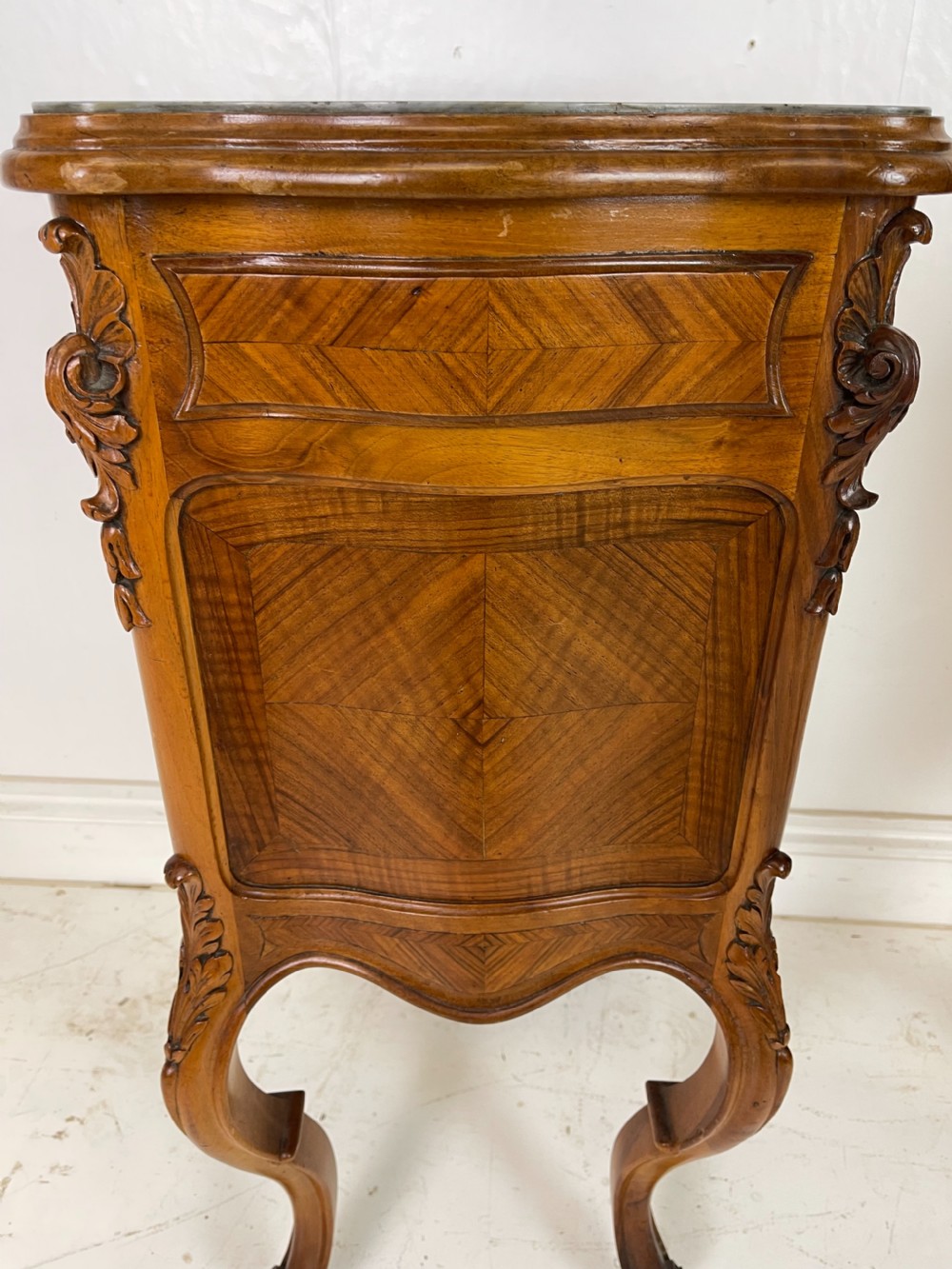 Pair Of French Walnut Nightstands  View IX