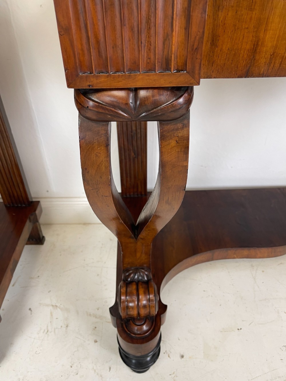 A Fine Pair Of walnut Italian Console Tables  View X