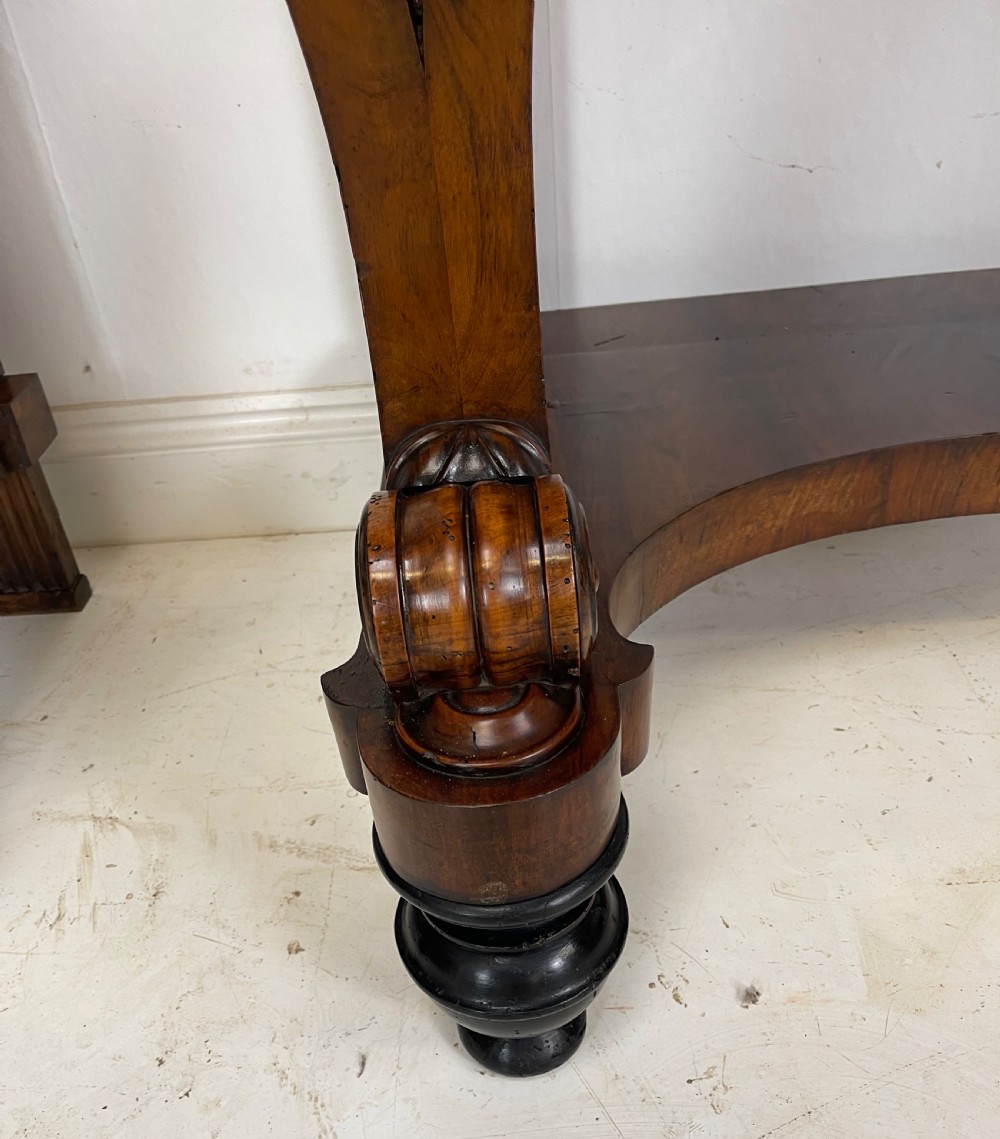 A Fine Pair Of walnut Italian Console Tables  View XI