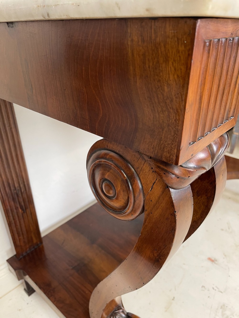 A Fine Pair Of walnut Italian Console Tables  View XVIII