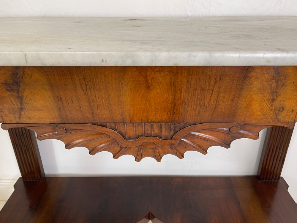 A Fine Pair Of walnut Italian Console Tables  View XX