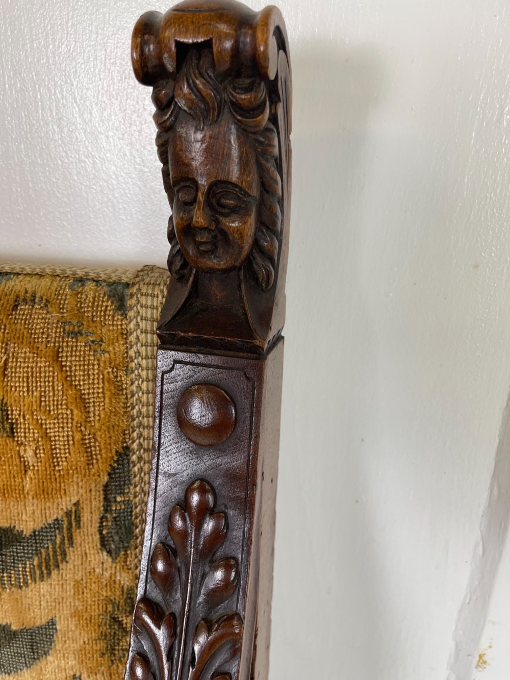 Pair Of French Walnut Armchairs With Rams Heads  View VI