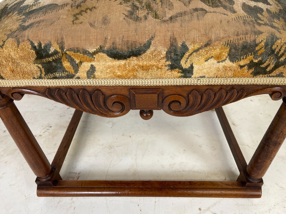 Pair Of French Walnut Armchairs With Rams Heads  View IX