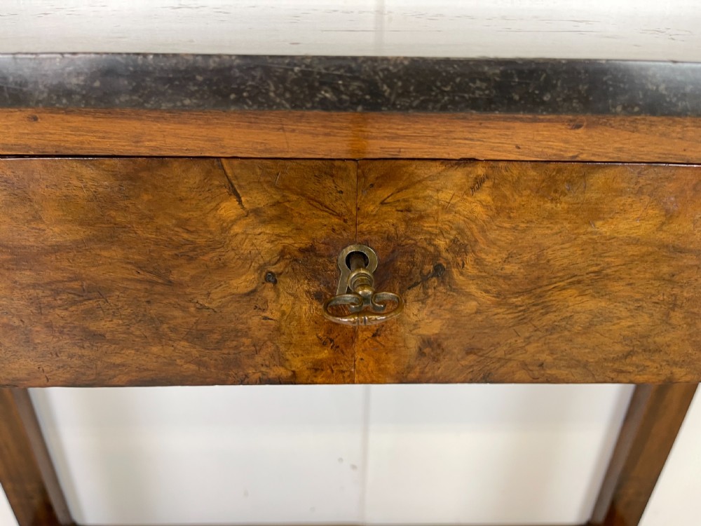 French Walnut Empire Console Table  View V