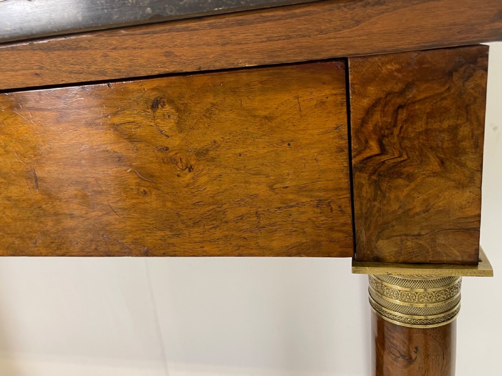 French Walnut Empire Console Table  View VI