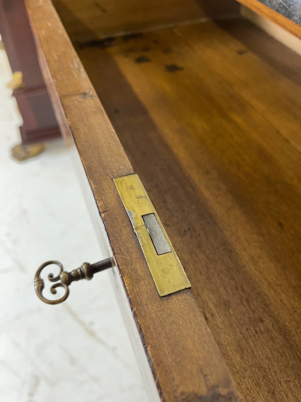 French Walnut Empire Console Table  View VIII