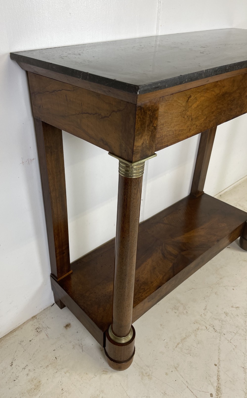 French Walnut Empire Console Table  View XII