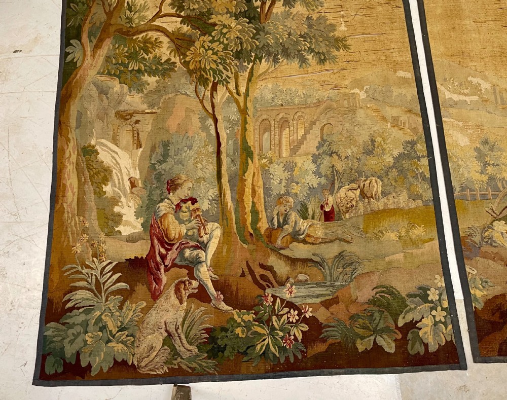 Pair of late 18th Century Aubusson Tapestry  View III