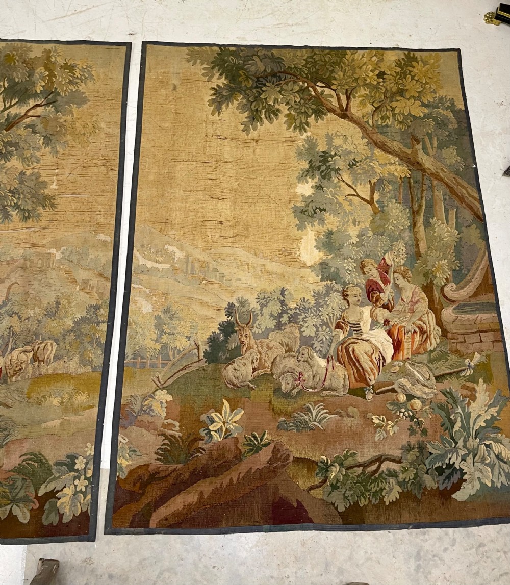 Pair of late 18th Century Aubusson Tapestry  View VI