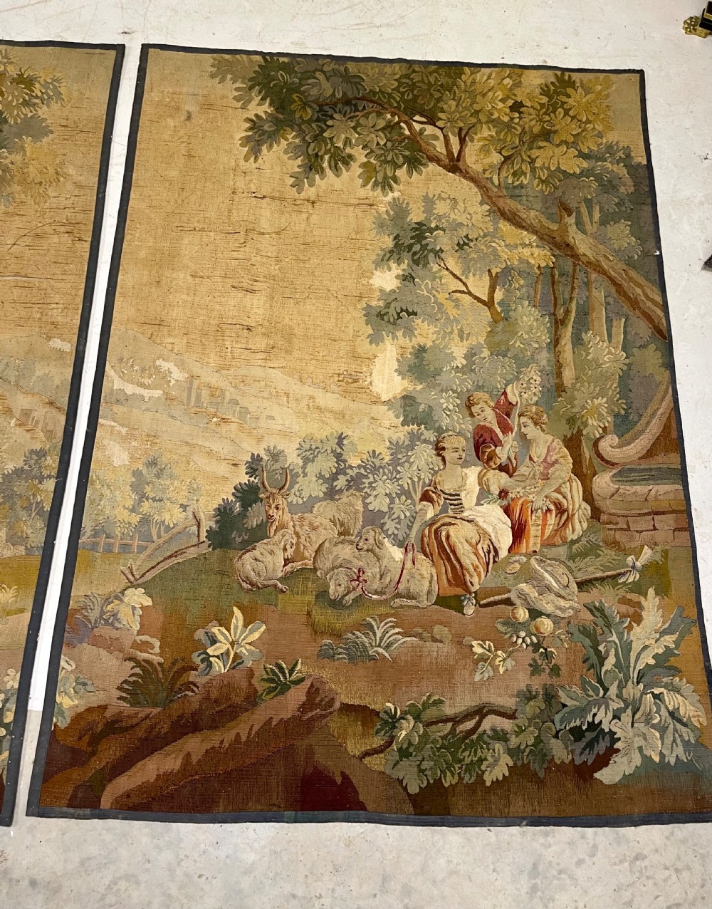 Pair of late 18th Century Aubusson Tapestry  View VII