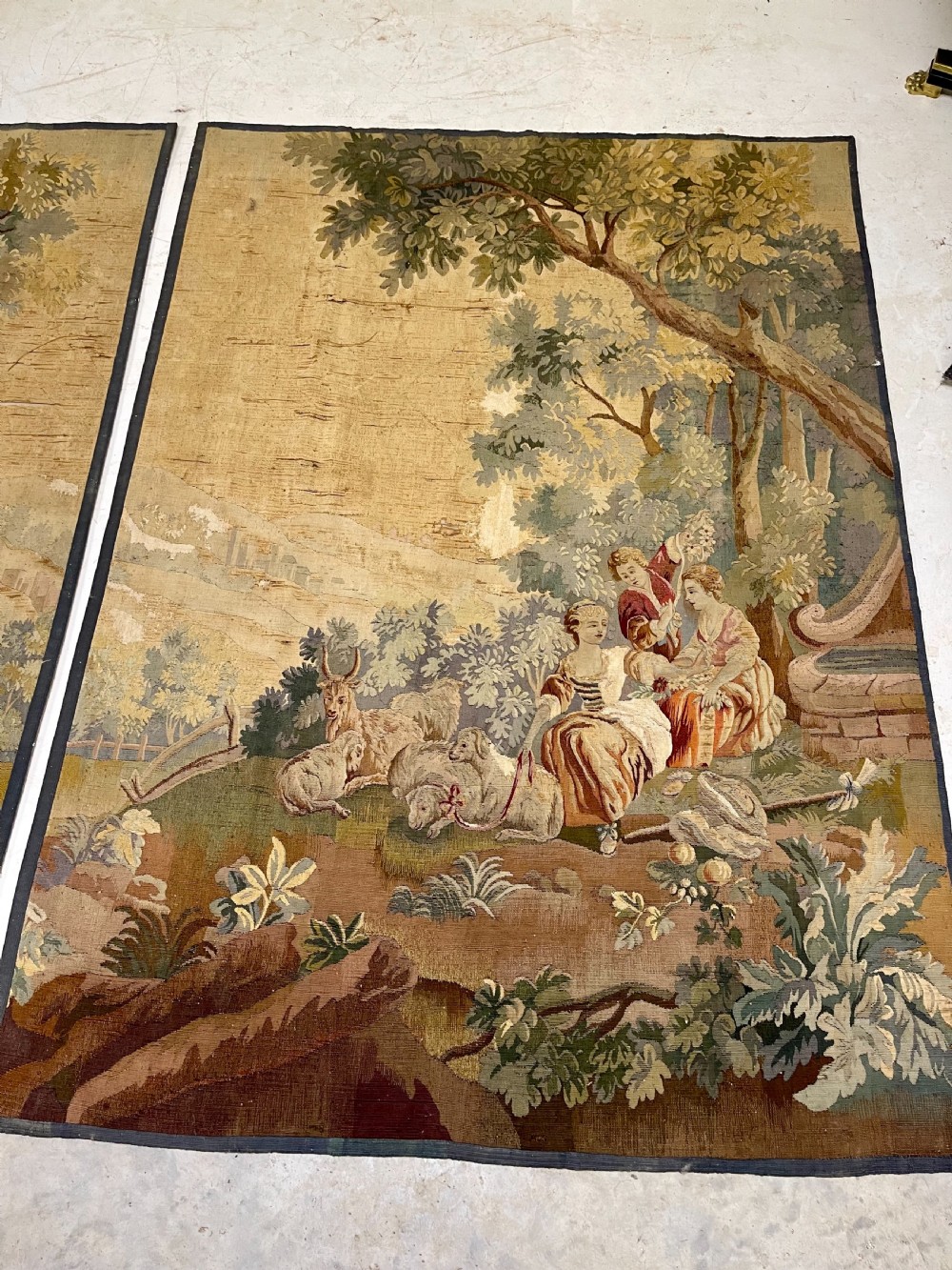 Pair of late 18th Century Aubusson Tapestry  View VIII