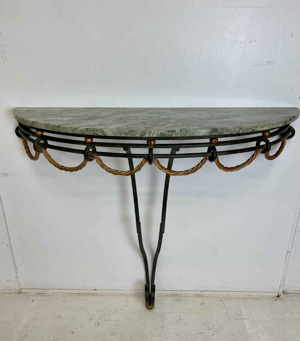 Wrought Iron Art Deco Console Table View II
