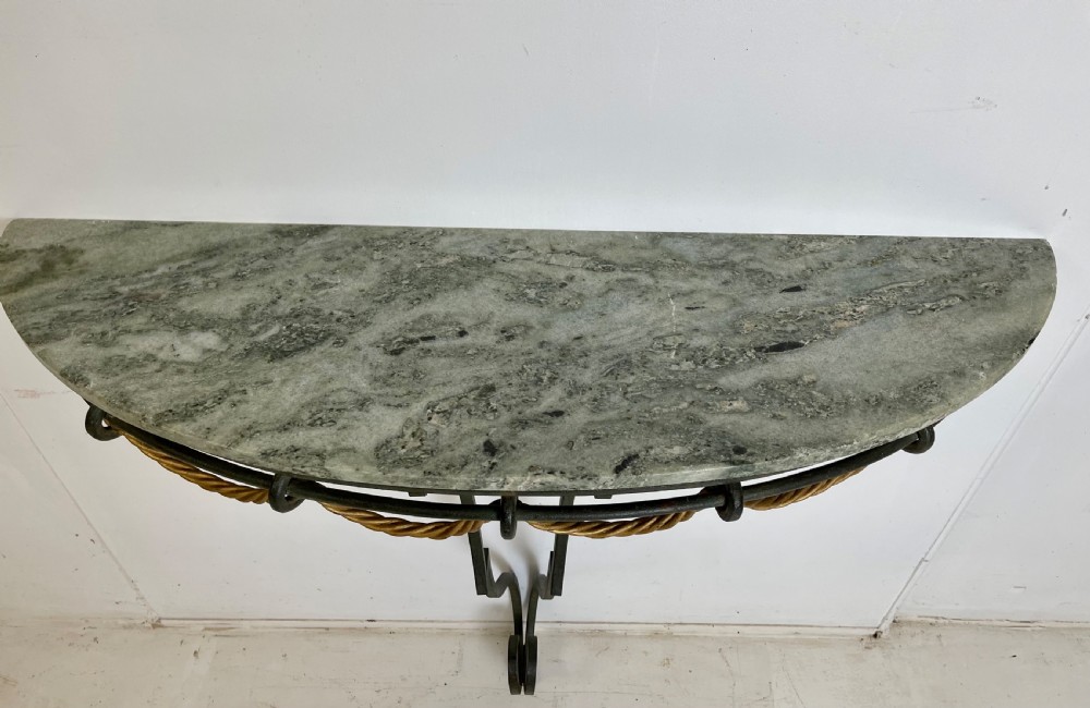 Wrought Iron Art Deco Console Table View III