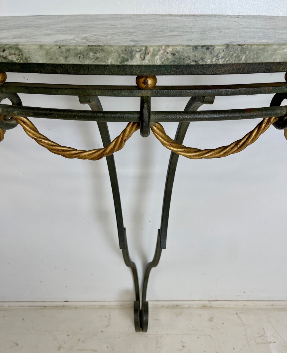 Wrought Iron Art Deco Console Table View VI
