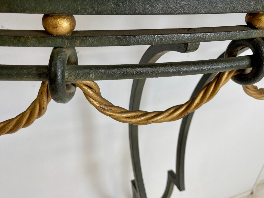 Wrought Iron Art Deco Console Table View VII