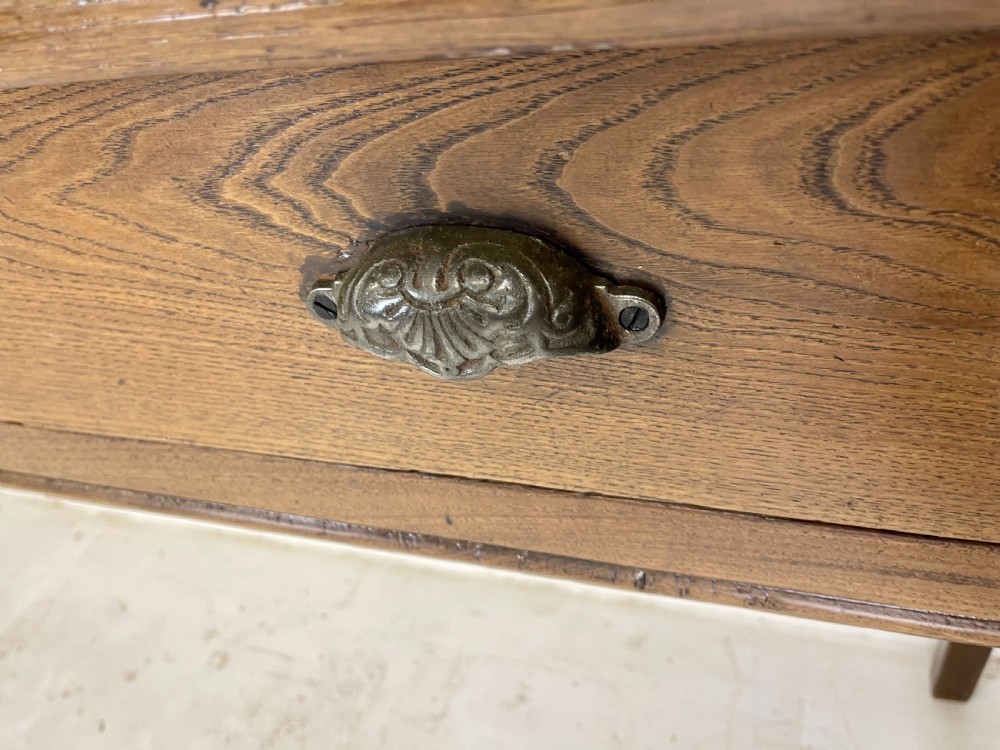 Simple French Oak Serving Table View IV