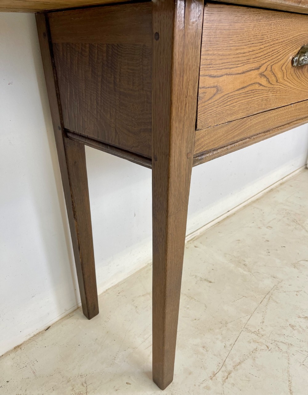 Simple French Oak Serving Table View V