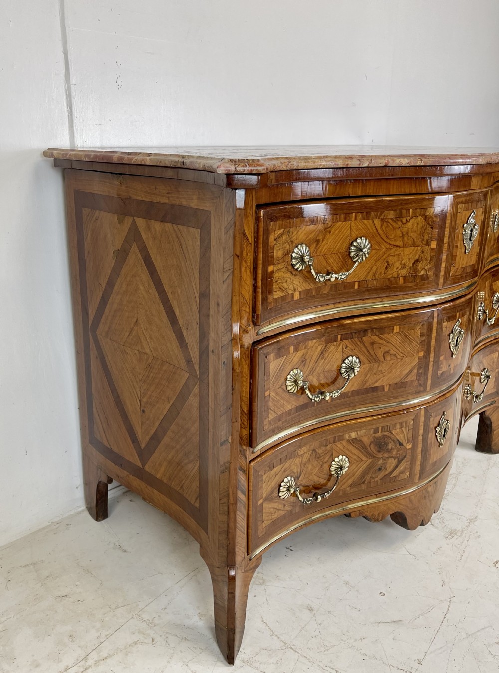18th Century French Marble top Commode View V
