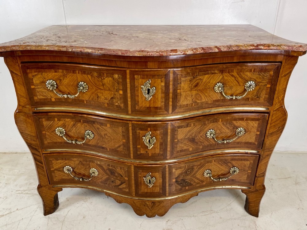 18th Century French Marble top Commode View XVIII