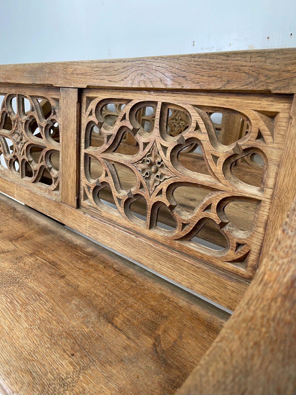 Pair of Victorian Gothic Benches View VII