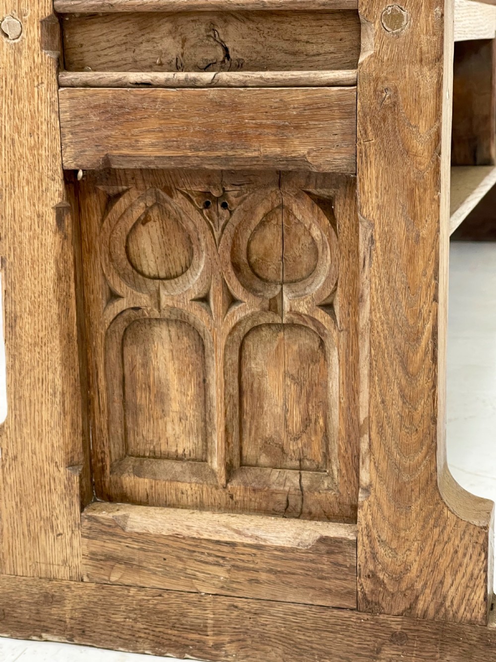 Pair of Victorian Gothic Benches View XI