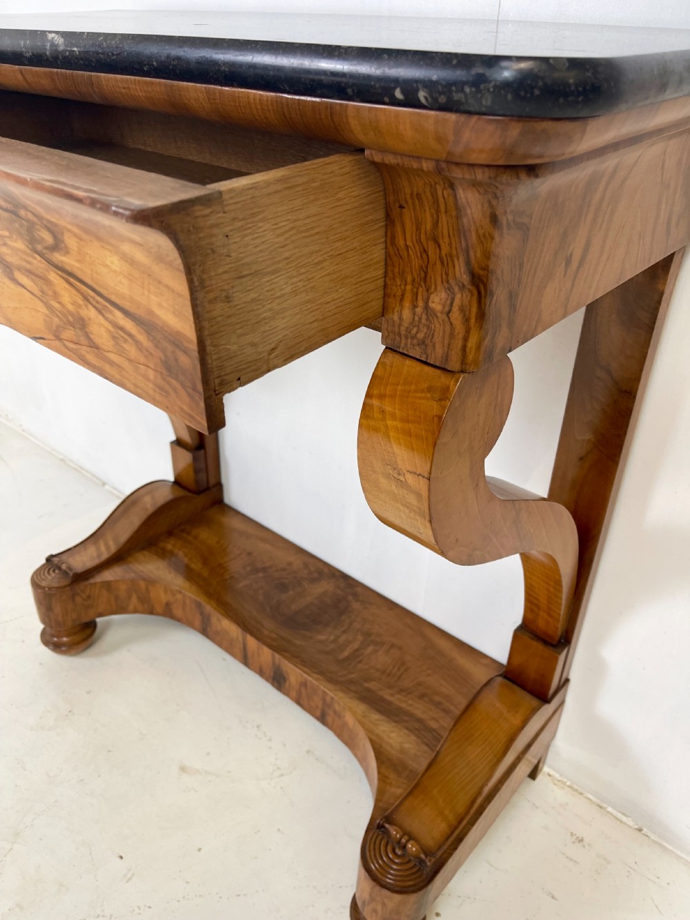 French Walnut Console Table View V