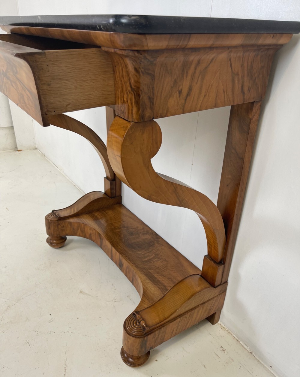 French Walnut Console Table View VI