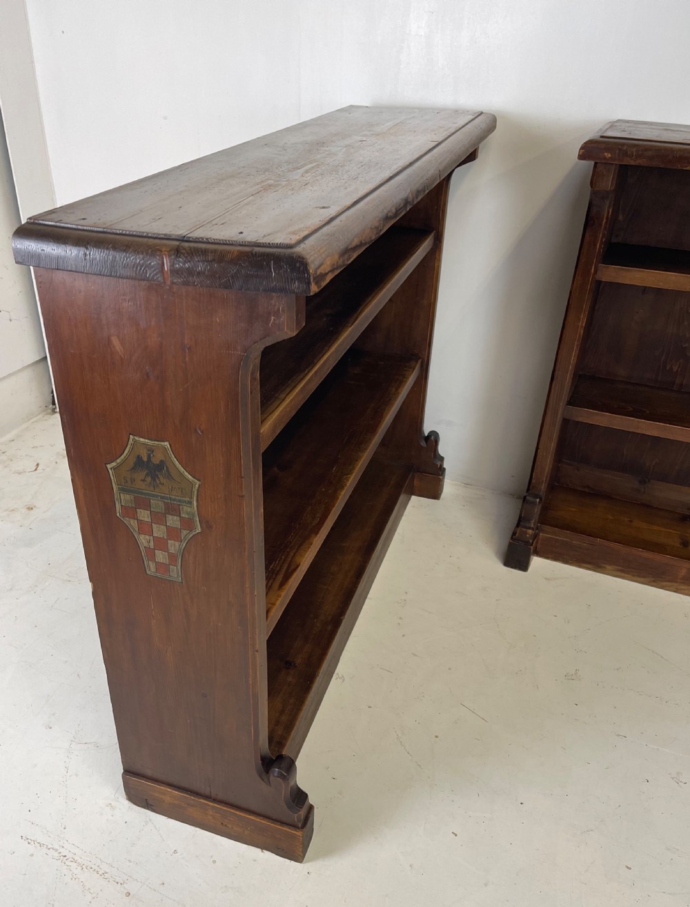 Pair of 19 th Century Pine Bookcases View XI