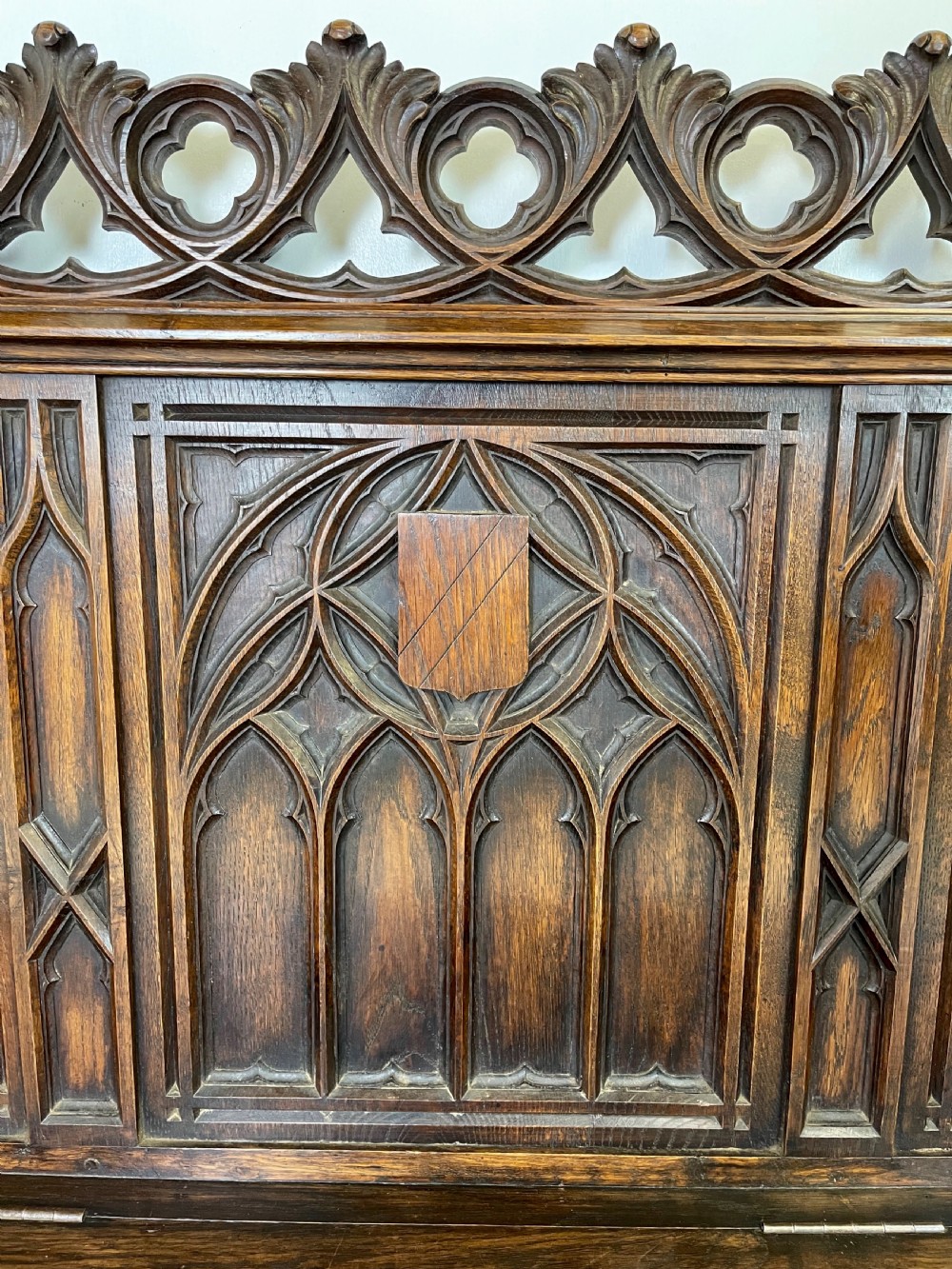 Victorian Gothic Hall Bench View IX