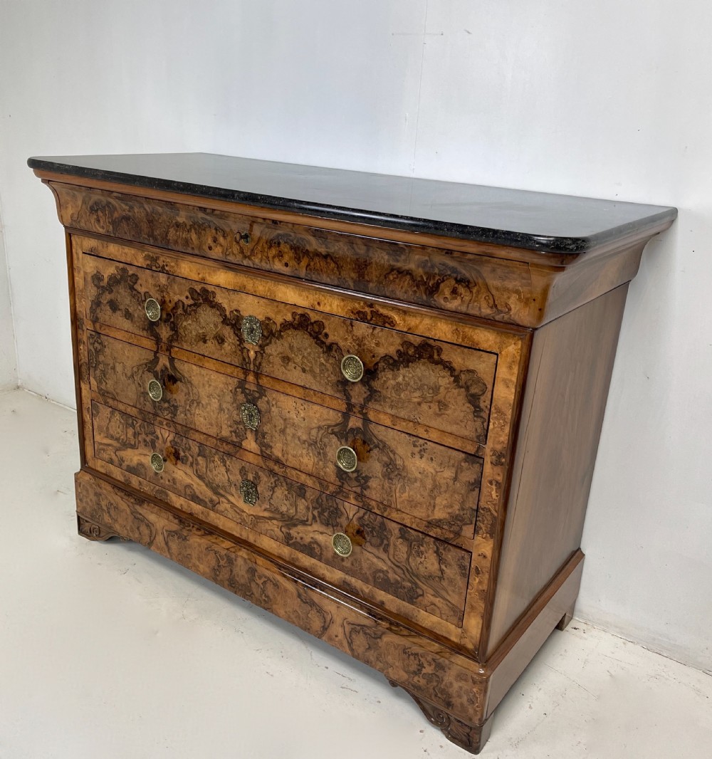 Burr Walnut Louis Phillipe Commode View III