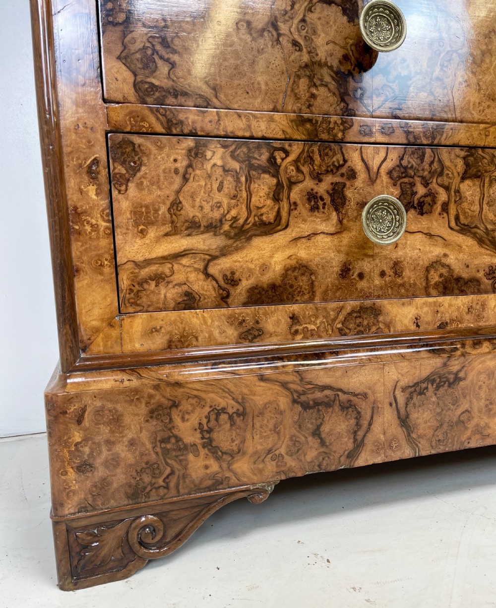 Burr Walnut Louis Phillipe Commode View VII