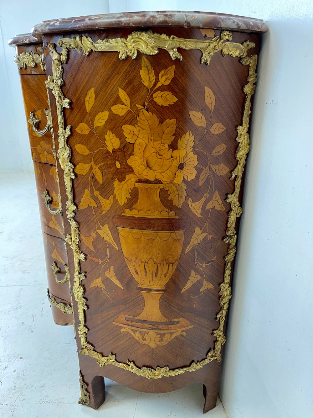 Pair of Marquetry Commodes View III