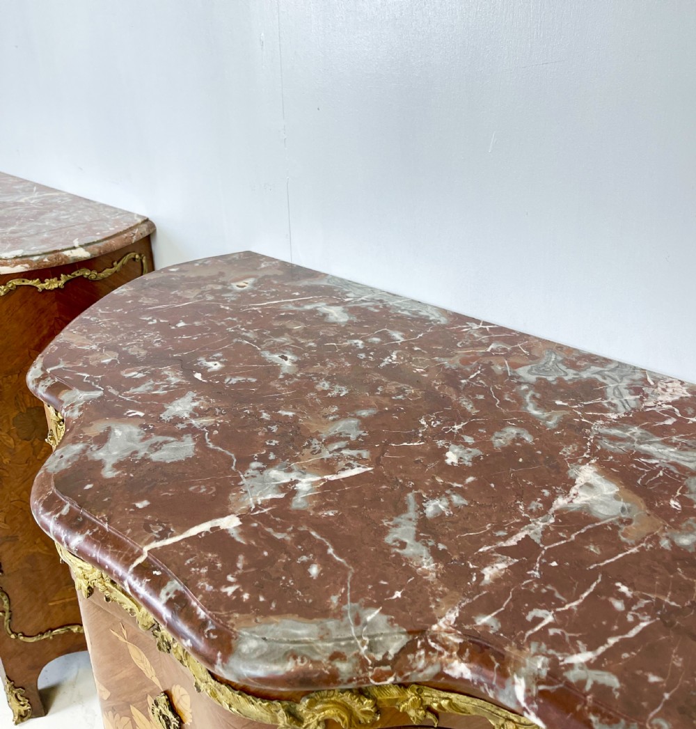 Pair of Marquetry Commodes View VI