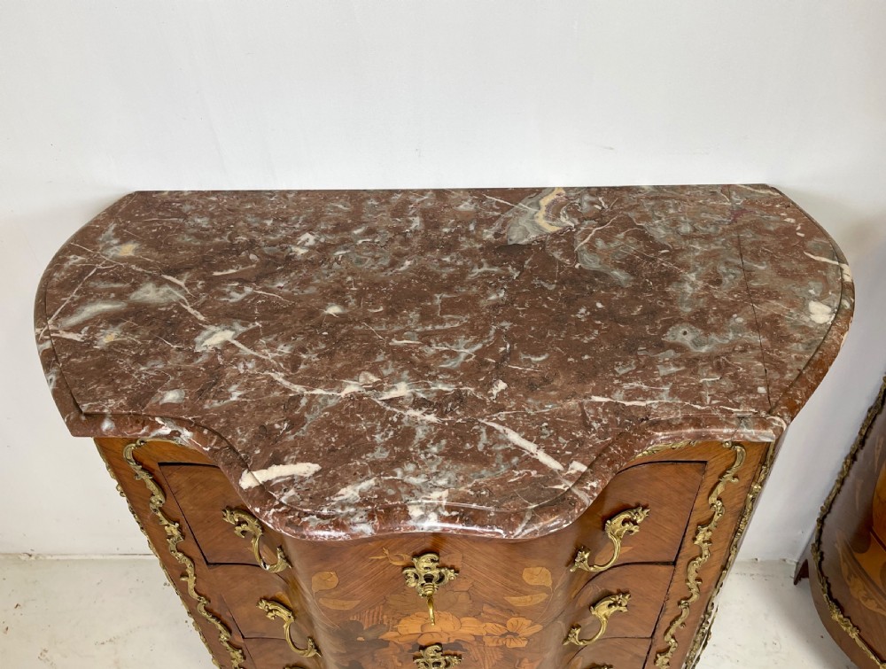 Pair of Marquetry Commodes View IX