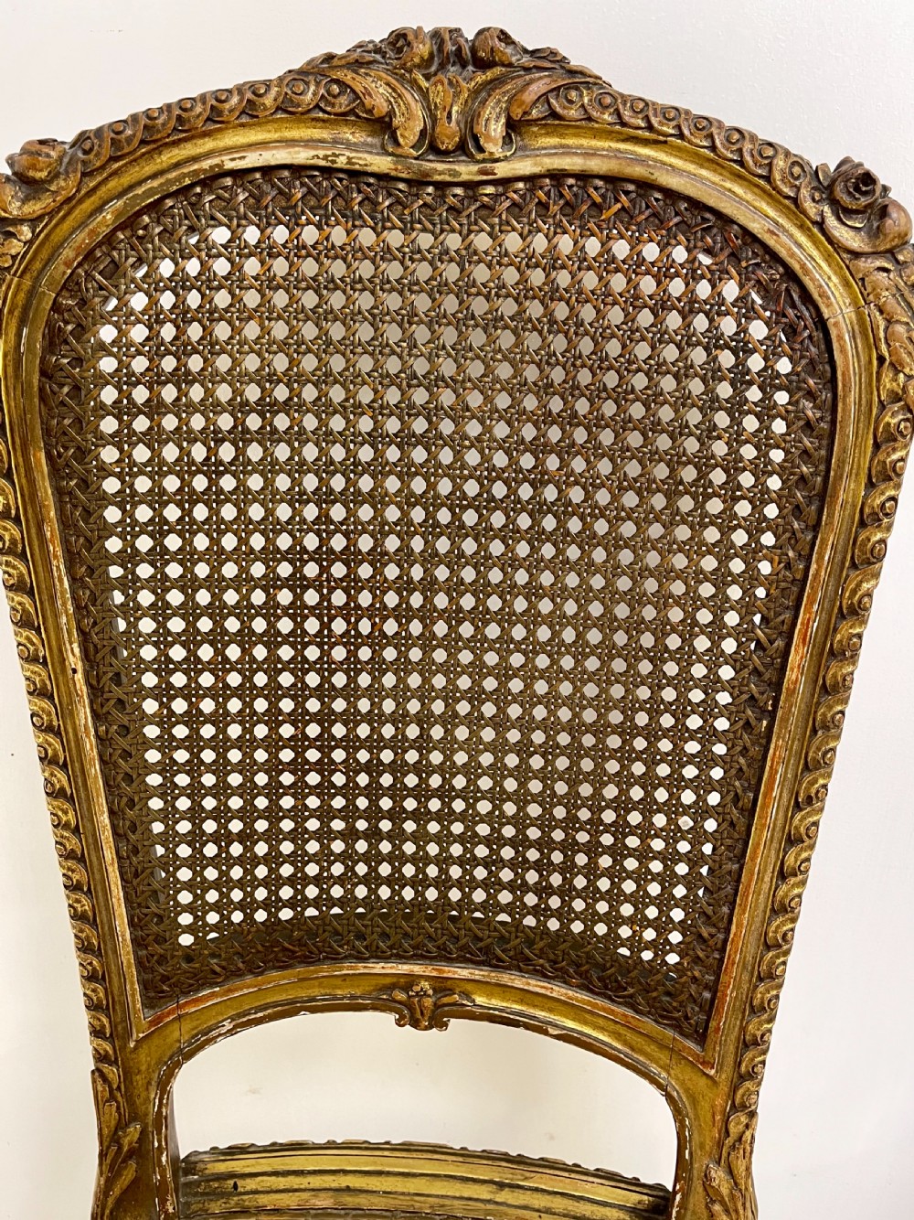 Pair of French Gilt Side chairs View VII
