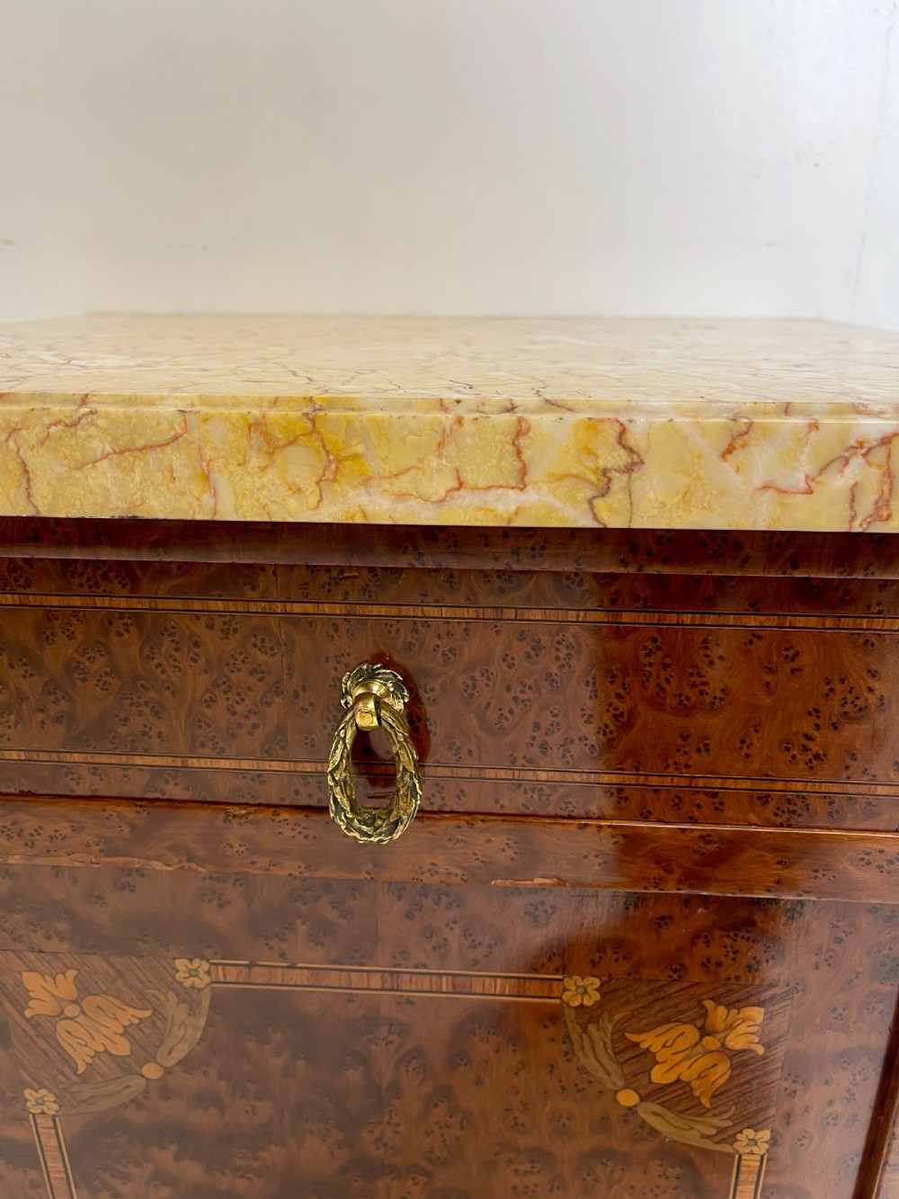 French Nightstand with Marble top View V