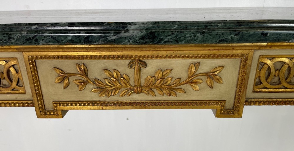 Large French Marble Top Console table  View III