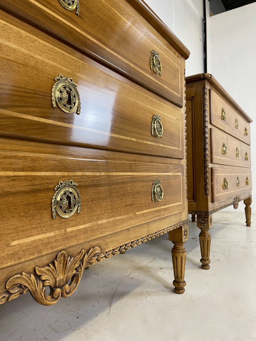 Pair of Walnut Commodes View III