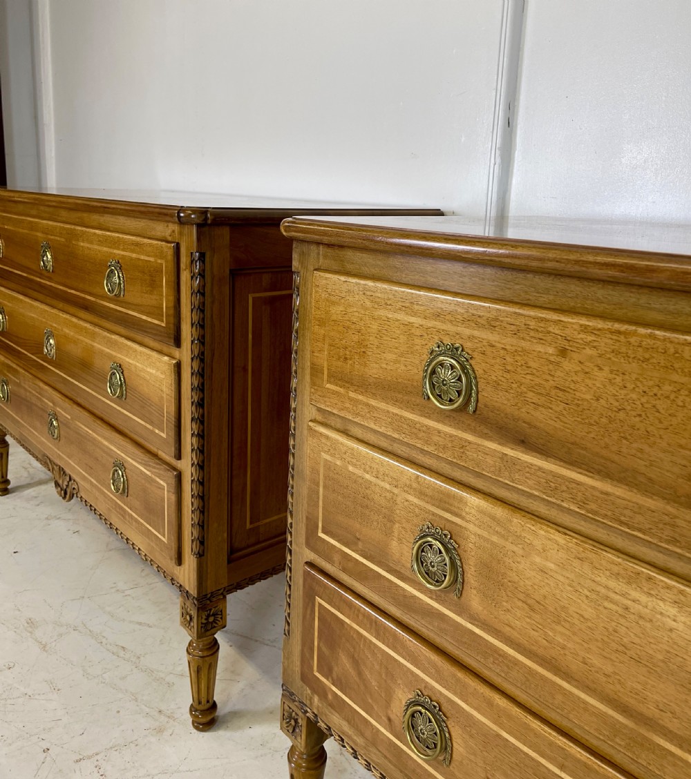 Pair of Walnut Commodes View V