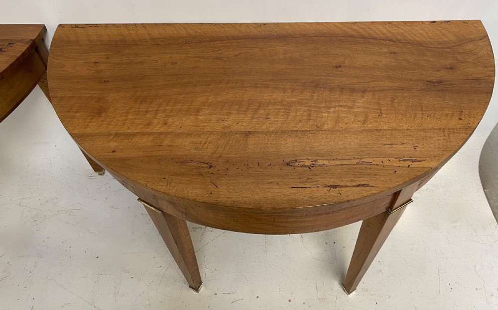 Pair Of Tables in walnut  View III