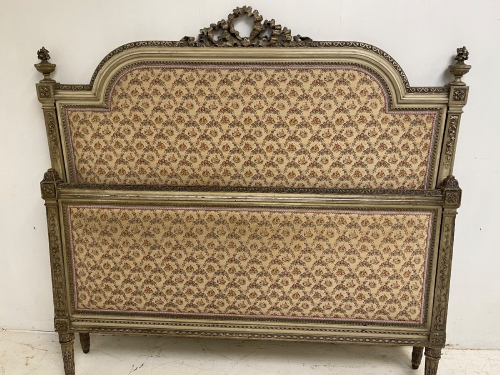 French antique painted bed 