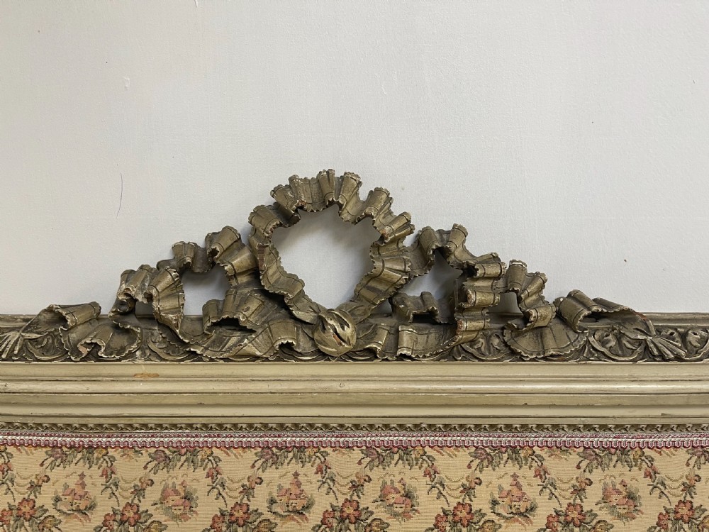 French antique painted bed  View II