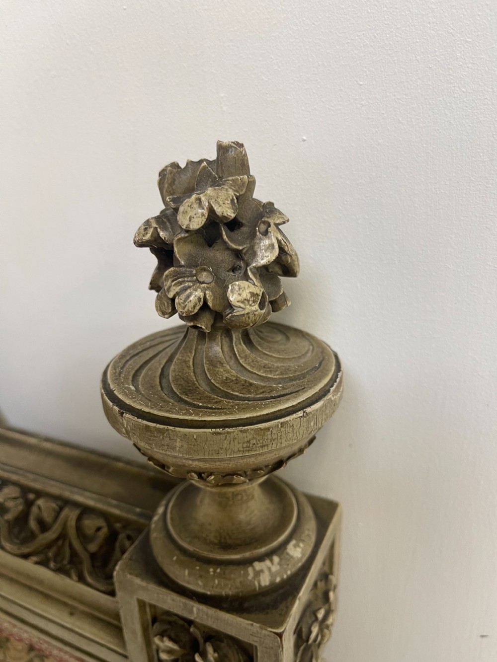 French antique painted bed  View III