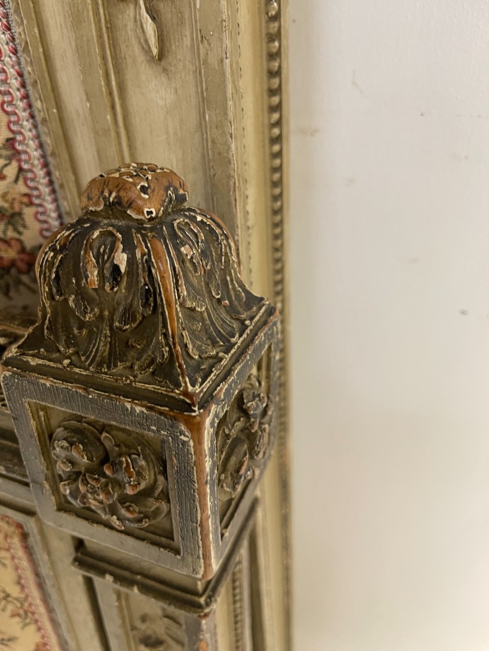 French antique painted bed  View IV