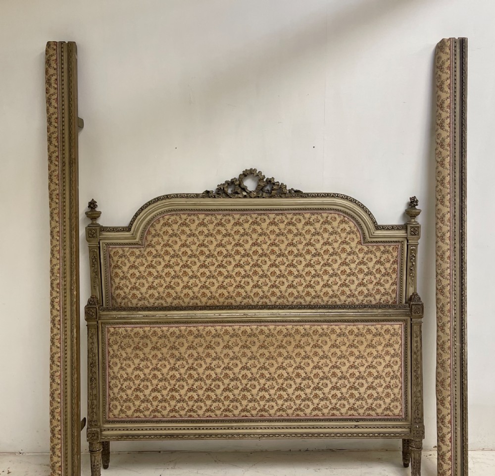French antique painted bed  View IX