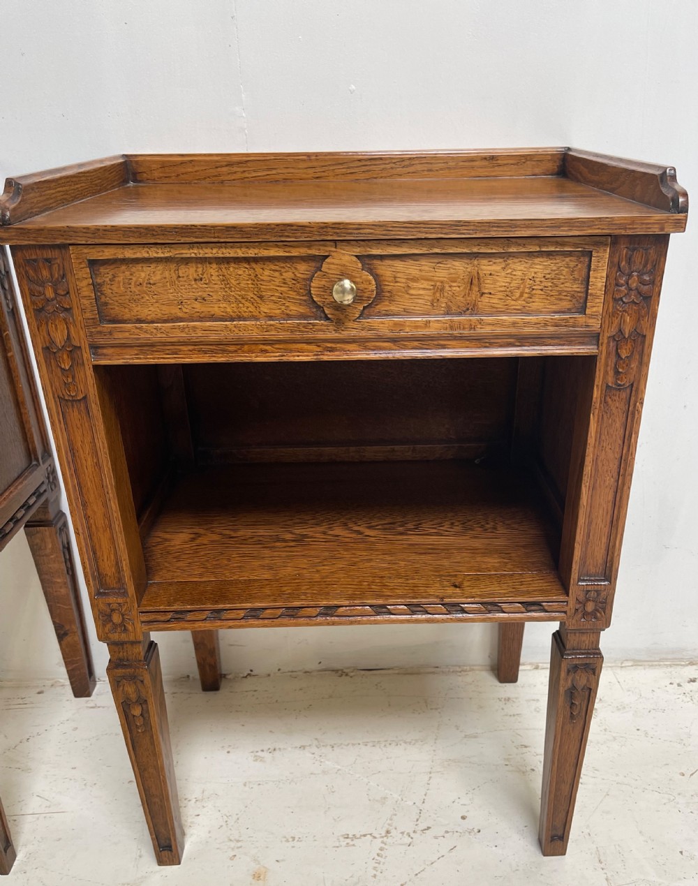 Pair French nightstands  View III